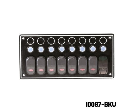 AAA - 7 Switches + 1 USB port Switch Panel